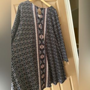 Long sleeve jersey dress